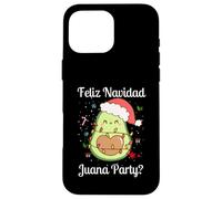 Xmas Feliz Navidad Juana Party Avocado Messicano Natale Custodia per iPhone 16 Pro Max