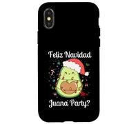 Xmas Feliz Navidad Juana Party Avocado Messicano Natale Custodia per iPhone X/XS