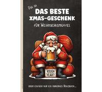XMAS Geschenk für Weihnachtsmuffel: Kariertes Notizbuch Weihnachten kleines Weihnachtsgeschenk mit lustigem Weihnachtsmotiv Notizheft A5 Geschenke zu Weihnachten für Freunde Kollegen und Opa