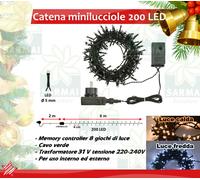 XMAS KING Luci Albero di Natale LED per Interno Esterno vari colori freddo caldo