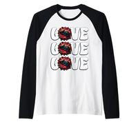 Xmas Poinsettia Christmas Cat for Kitten Mom Who Love Cats Maglia con Maniche Raglan