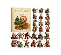 Xmas Sloth Decorations for Home Collectible 2d Flat Designs for Tree Home Xmas Present for Kids