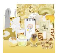 Xmas station Regali di Natale con un tocco di sole da donna, regali di girasole per la mamma, 13 regali spa per donne, set regalo di compleanno, regali per lei, cesti di Natale