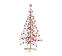 Xmas3 L Albero di Natale in Legno Naturale, 100 x 100 x 190 cm