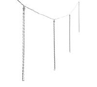 XMASKING Catena 10 m, 10 Tubi Lightfall h 50 cm, LED Bianco Freddo, Effetto Neve, Cavo Trasparente, 6,5V, prolungabile, Esterno