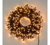 XMASKING Catena 18,5 m, 450 LED Bianco Caldo Traditional, Cavo Verde
