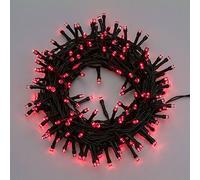 XMASKING Catena 5 M, 100 LED Rossi, Cavo Verde, Luci per Albero di Natale, Decorazioni, Luci Natalizie