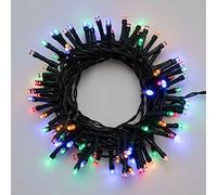 XMASKING Catena a Batteria 3,8 m, 96 LED Multicolor, con Giochi di Luce, Timer 6/18, luci di Natale Colorate, luci per L'Albero di Natale, luci a Batteria