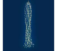 XMASKING Ciuffo Metal 1,2 m, 300 microled Bianco Caldo, Cavo Metal, luci di Natale, Decorazioni Natalizie, luci per Eventi