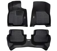 XMATS Set di tappetini in pelle premium per Ford ECOSPORT a partire dal 2012 | Design di lusso per auto con bordo alto