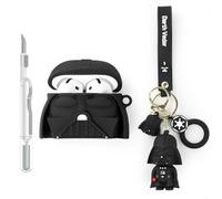 XMBYGY Custodia e penna per la pulizia degli auricolari AirPods di 4a generazione, custodia protettiva in silicone per ricarica e kit di pulizia 3 in 1 per auricolari wireless AirPods 4 con bambola e