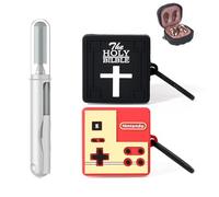 XMBYGY - Custodia in silicone per Galaxy Buds FE (2023) / Buds2 Pro (2022) / Buds 2 (2021) / Buds Pro (2021) / Buds Live (2020) Cover protettiva con 3 in 1 pennello per la pulizia