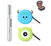 XMBYGY - Custodia in silicone per Galaxy Buds FE (2023) / Buds2 Pro (2022) / Buds 2 (2021) / Buds Pro (2021) / Buds Live (2020) Cover protettiva con 3 in 1 pennello per la pulizia