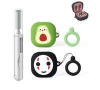 XMBYGY - Custodia in silicone per Galaxy Buds FE (2023) / Buds2 Pro (2022) / Buds 2 (2021) / Buds Pro (2021) / Buds Live (2020) Cover protettiva con 3 in 1 pennello per la pulizia