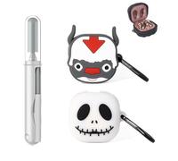 XMBYGY - Custodia in Silicone per Galaxy Buds FE (2023) / Buds2 Pro (2022) / Buds 2 (2021) / Pro (2021) / Live (2020) Cover Protettiva Con 3 in 1 Pennello per la Pulizia