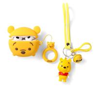 XMBYGY - Custodia per AirPods di 3a generazione con bambola e cordino anti-smarrimento, custodia protettiva in silicone antiurto con kit per ragazzi e ragazze (RoundWinnie)