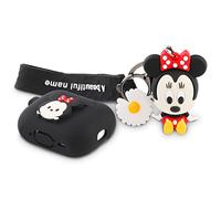 XMBYGY Custodia per Airpods Pro 2a Generazione con Bambola e Portachiavi, Custodia di Ricarica in Silicone con Design Carino Accessori Cover Protettiva Compatibile per Custodia Airpods Pro 2 2022
