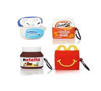 XMBYGY - Custodia protettiva per AirPods Pro di 2a/1a generazione (2022/2019), con moschettone, in silicone, design carino, per ragazzi e ragazze (F+G+M+N)