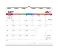 Xmccvt Calendari da parete 2026-2027, luglio 2026-dicembre 2027, agenda verticale da 18 , per pianificare l'organizzazione, casa, ufficio, studio