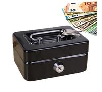 Xmccvt Cassetta porta denaro, cassetta porta denaro con chiave, scomparto per contanti con chiave, mini cassaforte per denaro, cassette porta denaro bloccabili e scatole per gli assegni per la