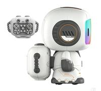Xmccvt Robot per bambini, telecomando elettrico interattivo, robot educativo ricaricabile, per bambini, per ragazze, ragazzi, famiglia, casa, aula, gioco da campeggio