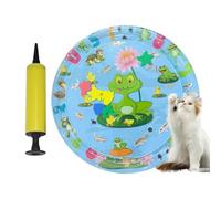 Xmccvt Tappetino Sensoriale Acqua per Gatti - Tappeto Acqua Riempito Rinforzato Per Gatti,Impermeabile in PVC Rinforzato Gonfiabile Rinfrescante con Pompa,Per Animali Domestici Per La Casa E Per Il