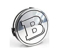 XMCMBS su Misura 4 Pezzi Coprimozzo Ruota Centrale per Smart Brabus 75mm,Coprimozzi Anteriori Posteriori,del Copriruota Centrale Esterno Accessori,Silver