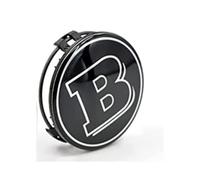 XMCMBS su Misura 4 Pezzi Coprimozzo Ruota Centrale per Smart Brabus 75mm,Coprimozzi Anteriori Posteriori,del Copriruota Centrale Esterno Accessori,Black