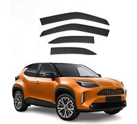 XMCMBS su Misura Deflettori d'Aria Antiturbo per Toyota Yaris Cross 2020-2024,Nero, Antivento, Antipioggia,Oscurati deflettori Aria,Set di 4 Pz Accessori