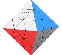 XMDCuber DianSheng FTO Face Turning Octahedron Magnetic Speed Cube,magnetici Octahedron Stickerless Versione centrale nera del cubo velocità