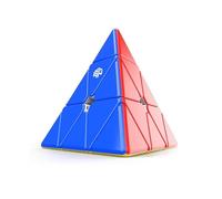 XMDCuber GAN Pyraminx M Magnetic Speed Cube - Puzzle Piramide 3x3 Senza Adesivi con 36 Magneti, Cubo Piramide Magnetico a 3 Strati per Speedcubing