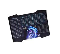 XMDCuber Moyu CFOP Speed Cube Mat - 20"x14" (50,8 x 35,6 cm) Professional Anti-Slip Frosted Surface, Includes CFOP Algoritms, Compatible with Speedcube Timers & Competitions