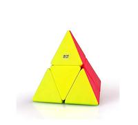 XMDCuber QY toys 2x2 Pyraminx Speed Cube, 2x2x2 Pyramide Cubo Stickerless