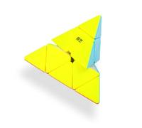XMDCuber QY Toys Cubo 3x3 Pyramide Speed Cube Stickerless, 3x3x3 Pyraminx Triangolo cubo Magico