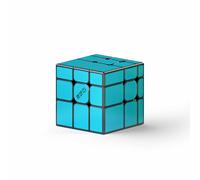 XMDCuber QY Toys Magnetic blue Mirror Cube, Mirror Cubo Velocità 3x3,Stickerless 56MM Cubo Magico 3x3x3 (Magnetic Blue)