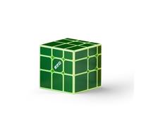 XMDCuber QY Toys Mirror Cube 3x3, Speed Cube Magnetic Stickerless 56MM Mirror Cubo Magico 3x3x3, Gioco di Allenamento Mentale per Adulti & Ragazzi (Magnetic green)
