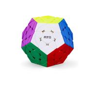 XMDCuber QY Toys QiHeng V2 M Megaminx Magnetic Dodecahedron Speed Cube 3 x 3 Stickerless Pentagonal Magic Cube, 120 magneti, 33 mm