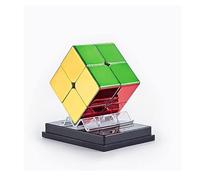 XMDCuber Speed Cube, 2x2 Magnetic Speed Cube Stickerless Mirrorless Reflective Puzzle 2x2x2 Glossy