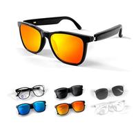 Xmenha AI Smart Bluetooth Occhiali da sole per donne e uomini con altoparlanti auricolari aperti Cuffie Bluetooth Traduttore in tempo reale Traduttore Occhiali da vista per sport Guida all'aperto