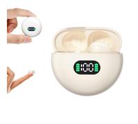 Xmenha Mini auricolari invisibili senza fili Bluetooth blu denti auricolari per iPhone Android piccole orecchie canale discreti nascosti piccoli piccoli micro confortevoli auricolari a basso profilo