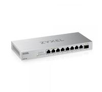 Zyxel Switch Ethernet 8 Porte | Unmanaged | 2.5G | XMG-108 | 8x Porte 2.5G + 1x 10G SFP+, Senza Ventola, Installazione Facile Plug-and-Play, Design da Tavolo, Alimentatore Incluso