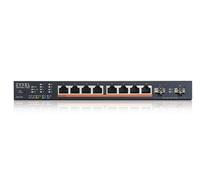 Zyxel 8 porte Multi-Gig 2.5G Cloud/Smart Managed Switch PoE++ @130W | con 8 x PoE++(60W)| 2 x 10G SFP+ | montaggio da tavolo o a parete [XMG1915-10EP].