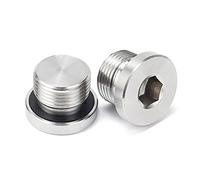 XMGKMN 1 pz M8-M30 flangia in acciaio inox 304 interno esagonale tappo a vite di arresto testa tappo gola M10M12M14M16M18M24 (colore: M33* 2)