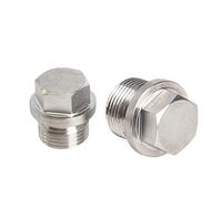 XMGKMN 1 pz M8M36 flangia esterna esagonale vite di arresto in acciaio inossidabile 304 spina spina testa copertura testa M10M12M16M24 x 1,5 (colore: M14 x 1,5)