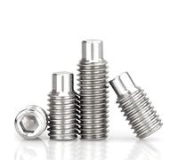 XMGKMN 10PC M3M4M5M6 maschio fine set vite in acciaio inossidabile 304 senza testa vite macchina riso top filo* 5x6x8x10x12x20 (colore: M5 * 6)