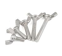XMGKMN 10PC M6M8M10M12 viti zincate in acciaio al carbonio vite a mano tipo disco esteso* x20x30x40x50x60mm (colore: marrone scuro)