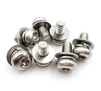XMGKMN 20 bulloni a testa rotonda in acciaio inox 304 a forma di fiore di prugna a testa tonda M3M4M5M8M6 x 8 x 10 x 12 x 25 x 30 x 40 (colore: M4 x 35)
