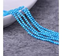 XMGKMN Perline sfuse blu 2-3mm semilavorate gioielli fai da te perline a sfera 1pc semi-finiti perline (dimensioni: 2mm/striscia)