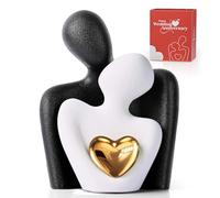 XMGZQ Regali di Coppia,Coppia di Innamorati Statua,Statua Decorativa da Interno per Coppie,Soprammobili Moderni per Casa - Scultura d'Amore,Regalo Anniversario Matrimonio Figure,Romantico Scultura