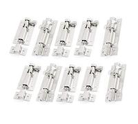 XMHF Chiavistello a barilotto per porta, scorrevole in acciaio inox, spessore 5,1 cm, argento (10 pezzi)